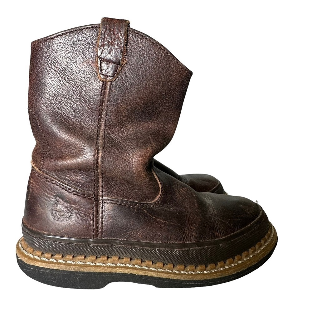 Georgia Boot Kids Little Giant Wellington Waterproof Pull-On Work Boot Sz 1.5